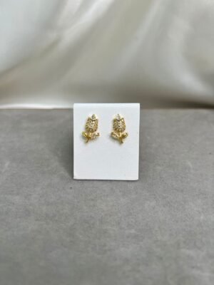 areteRosaDorado Aretes - Tulipán Dorado