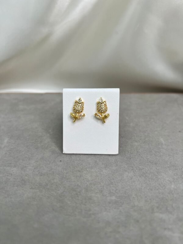 Aretes - Tulipán Dorado