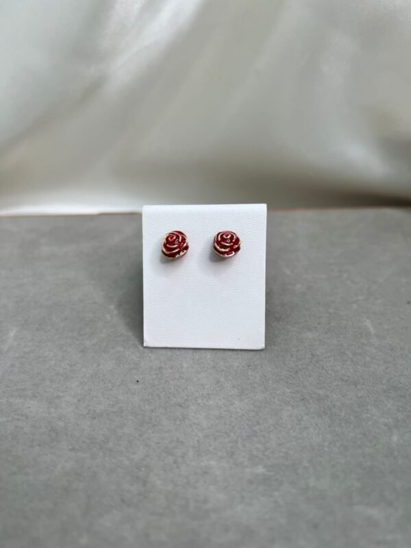 Aretes - Rosas Rojas
