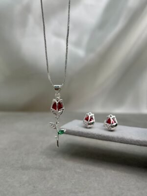 Set de Tulipán Plateado