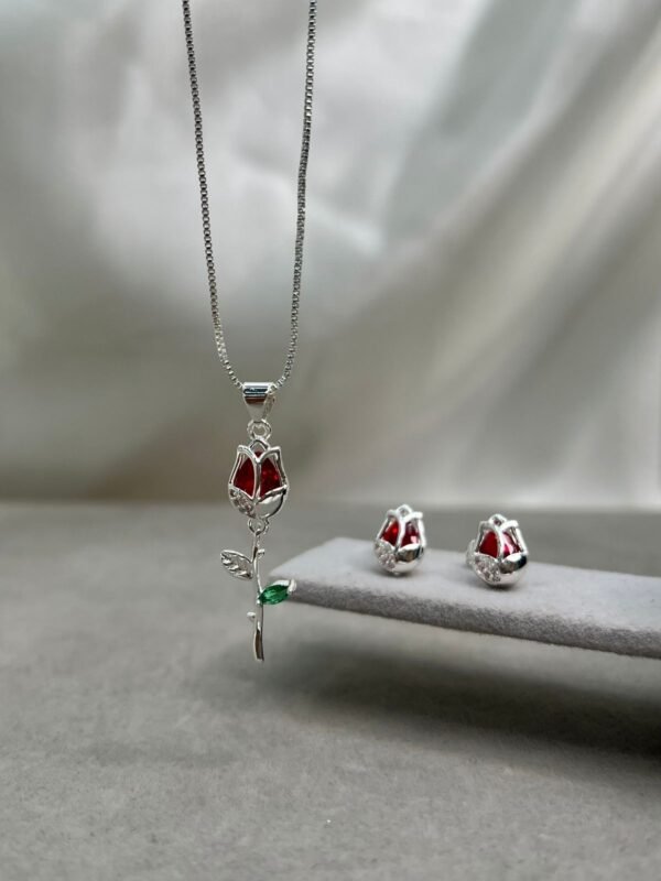 Set de Tulipán Plateado