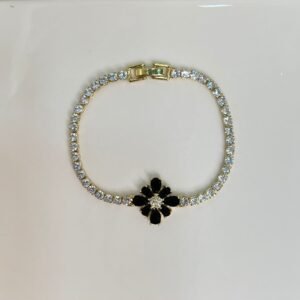 Pulsera - Flor Negra